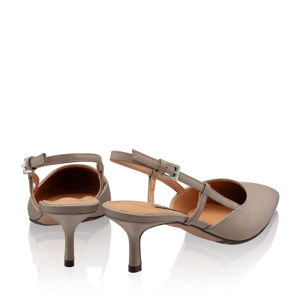 Pantofi Decupati Dama 8053 Vitello Taupe