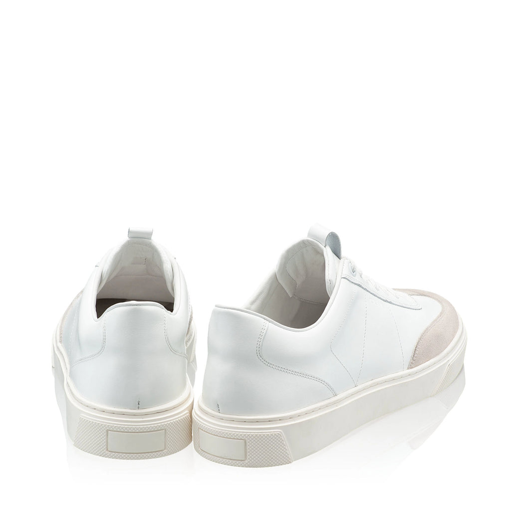 Pantofi Sport Barbati 7312 Vitello + Crosta Alb