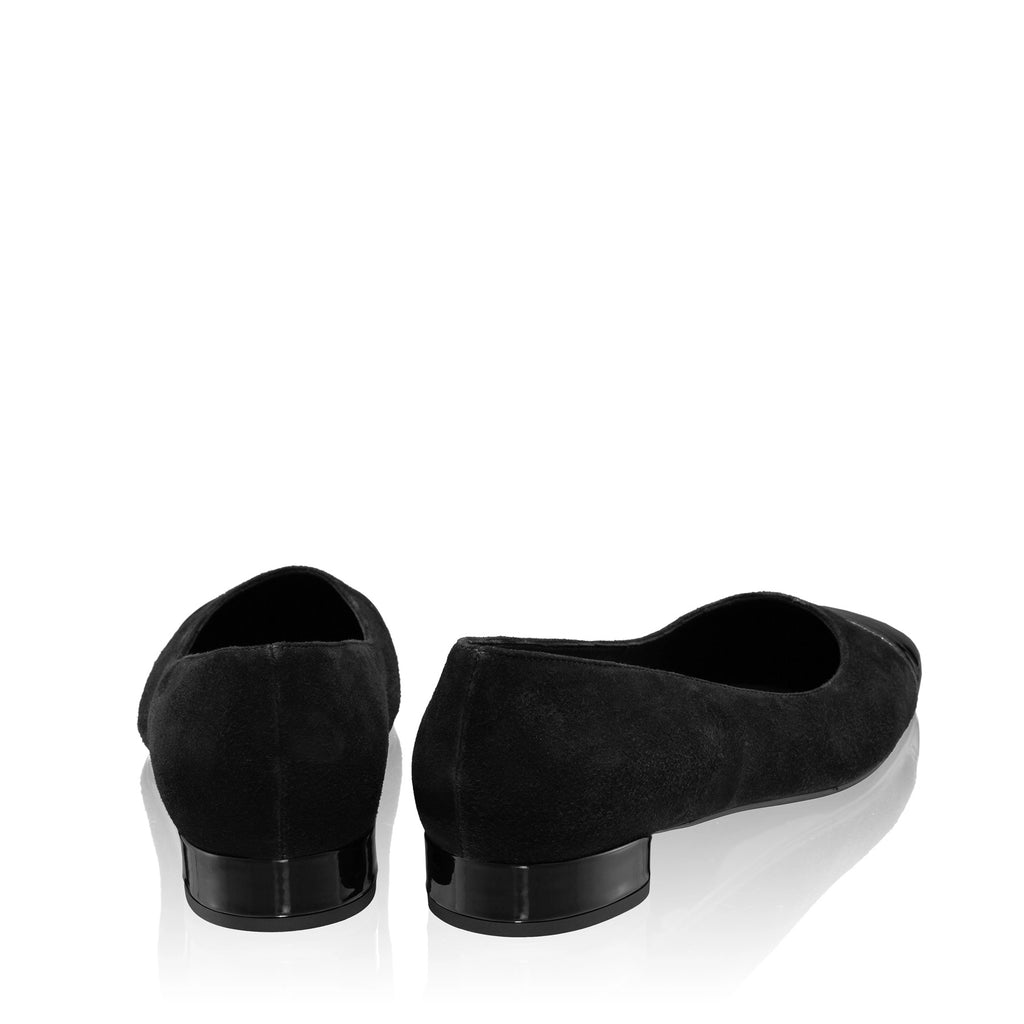 Pantofi Eleganti Dama 8120 Camoscio+Lac Negru