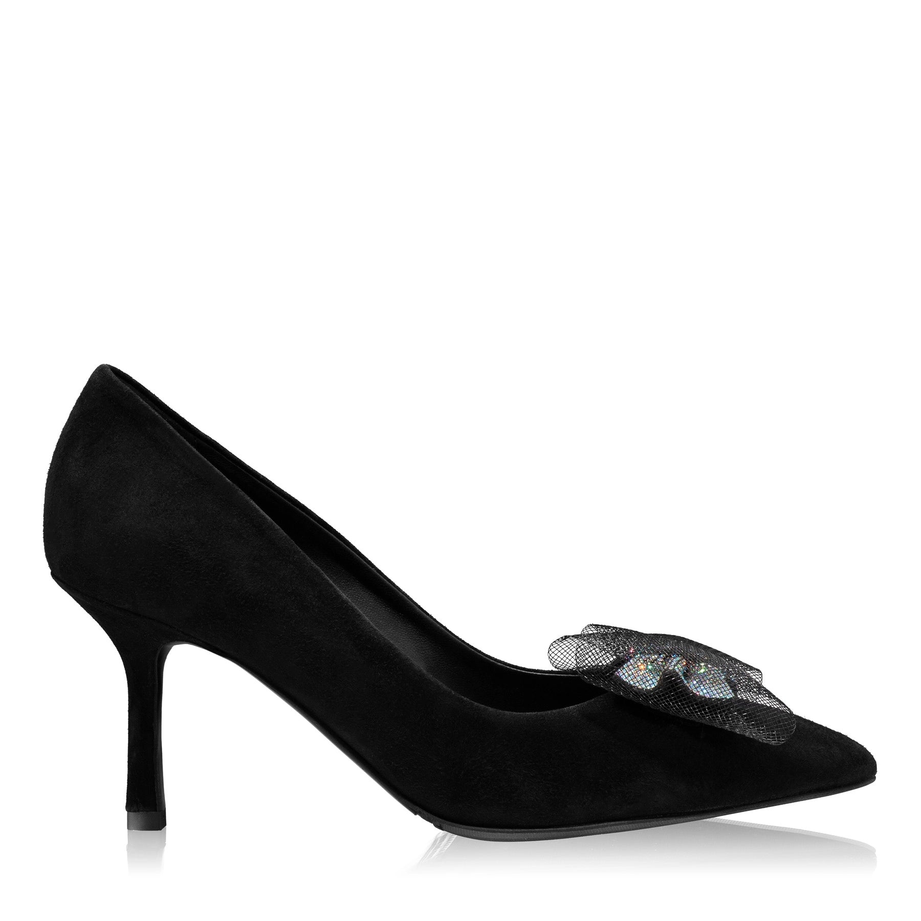 Pantofi Eleganti Dama 8065 Camoscio Negru