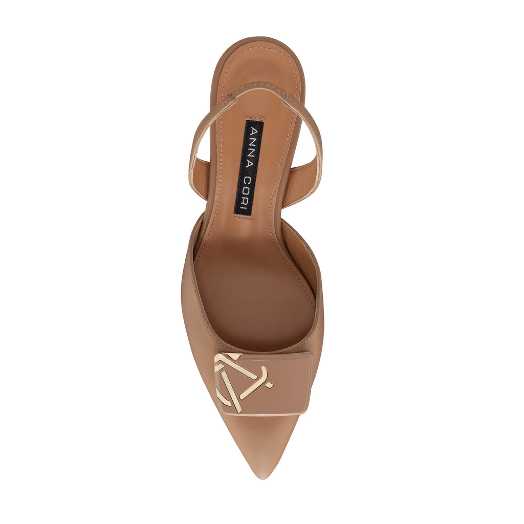 Pantofi Decupati Dama 8123 Vitello Cappuccino